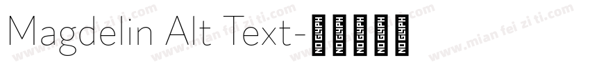 Magdelin Alt Text字体转换